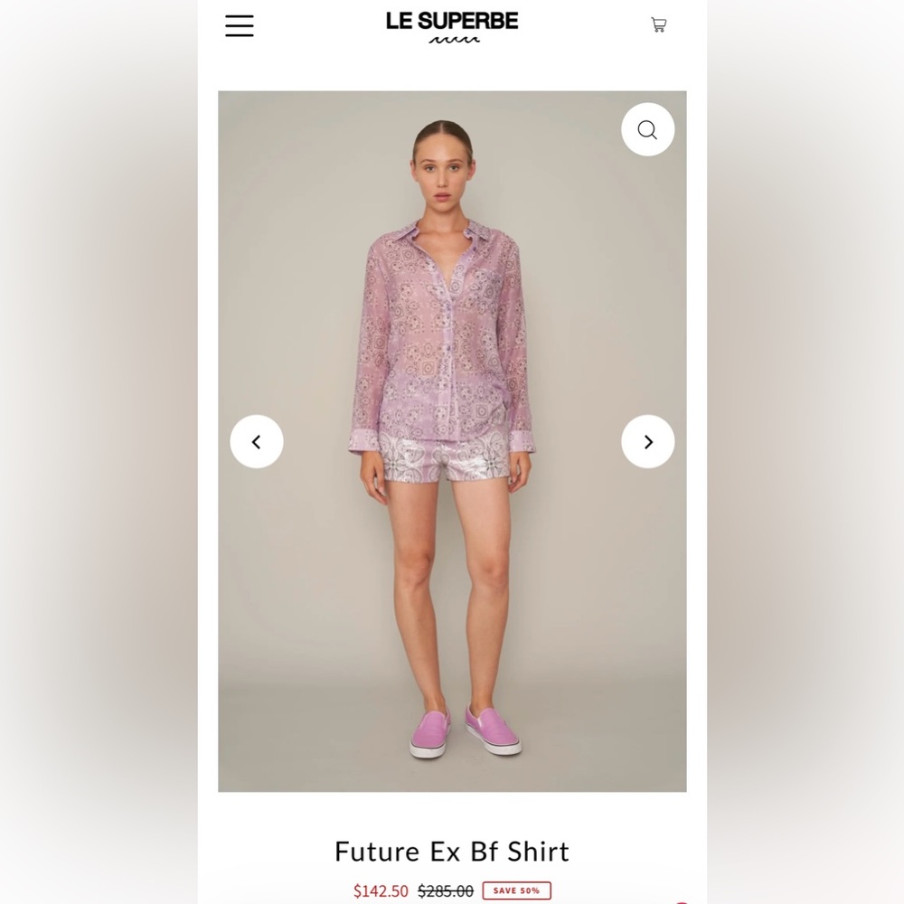 Le Superbe Future EX BF Shirt 4 / Violetta Bandana